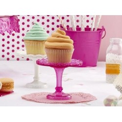 Mini Cake Stand Acrílico Fucsia