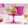 Mini Cake Stand Acrílico Fucsia