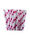 Palhinhas Branco Bolas PInk