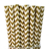 Palhinhas Chevron Dourado