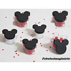 Caixinha Bicolor Mickey & Minnie Preto