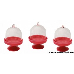 Mini Cake Stand Base Vermelho