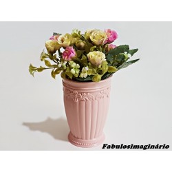 Cachepot Floral Rosa