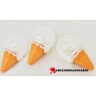 Mini Gelado Acrílico  Branco