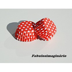 Forminha Frisada nº. 5 Vermelho Bolinhas