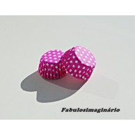 Forminha Frisada nº. 5 Pink Bolinhas