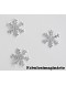 Aplique Floco de Neve Prata