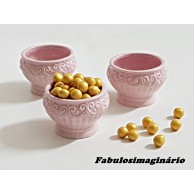 Cachepot Rendado Rosa