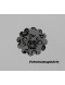 Fundo Rendado Flor Preto