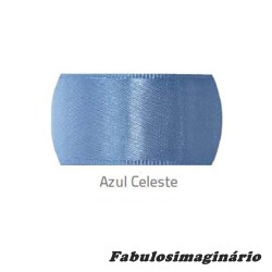 Fita Cetim Azul Celeste 7mm