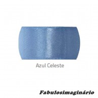Fita Cetim Azul Celeste 7mm