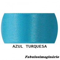 Fita Cetim Azul  Turquesa 7mm