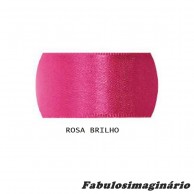 Fita Cetim Rosa Brilho10mm