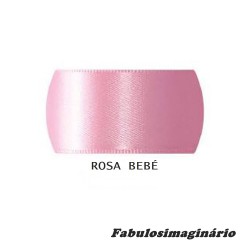 Fita Cetim Rosa Bebé 10mm