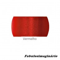 Fita Cetim Vermelho 7mm