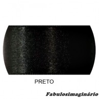 Fita Cetim Preto 7mm