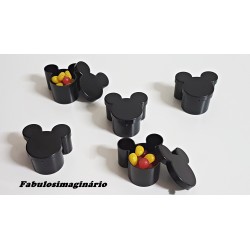 Caixinha Mickey & Minnie Preto