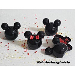 Caixa Decorativa Mickey & Minnie Preto