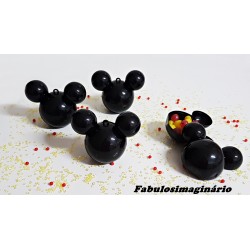 Caixinha Mickey & Minnie 3D Preto