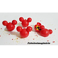 Caixinha Mickey & Minnie 3D Vermelho