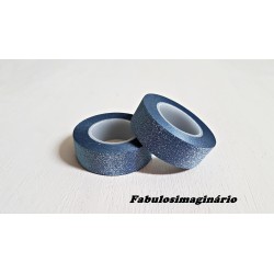 Washi Tape Glitter Azul Escuro