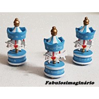 Mini Carrossel Decorativo Azul