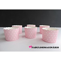 Forma Taça Pintinhas Rosa