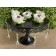 Cake Stand Decor Preto Com Pinjentes Dourados