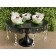 Cake Stand Decor Preto Com Pinjentes Dourados