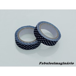 Washi Tape Bolinhas Marinho