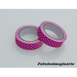 Washi Tape Bolinhas Pink