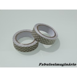 Washi Tape Bolinhas Terra