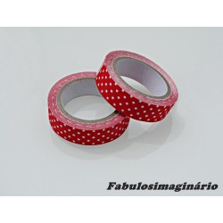 Washi Tape Bolinhas Vermelho