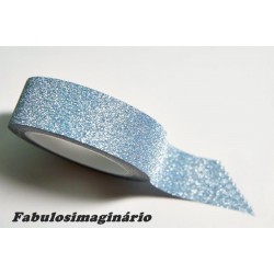 Washi Tape Glitter Azul
